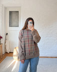 The Mocha Newsprint Sweater (L)