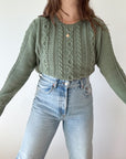 The Lawn Cable Knit Sweater (L)