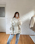 The Neutral Floral Mockneck (1x)