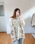 The Neutral Floral Mockneck (1x)