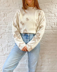 The Neutral Floral Mockneck (1x)