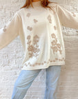 The Neutral Floral Mockneck (1x)