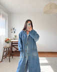 The Denim Barn Trench Coat (M)