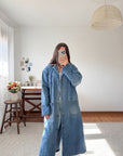 The Denim Barn Trench Coat (M)