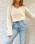 The Cream Blanket Sweater (L)