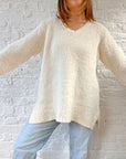 The Cream Blanket Sweater (L)