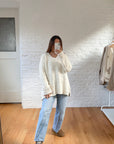 The Cream Blanket Sweater (L)