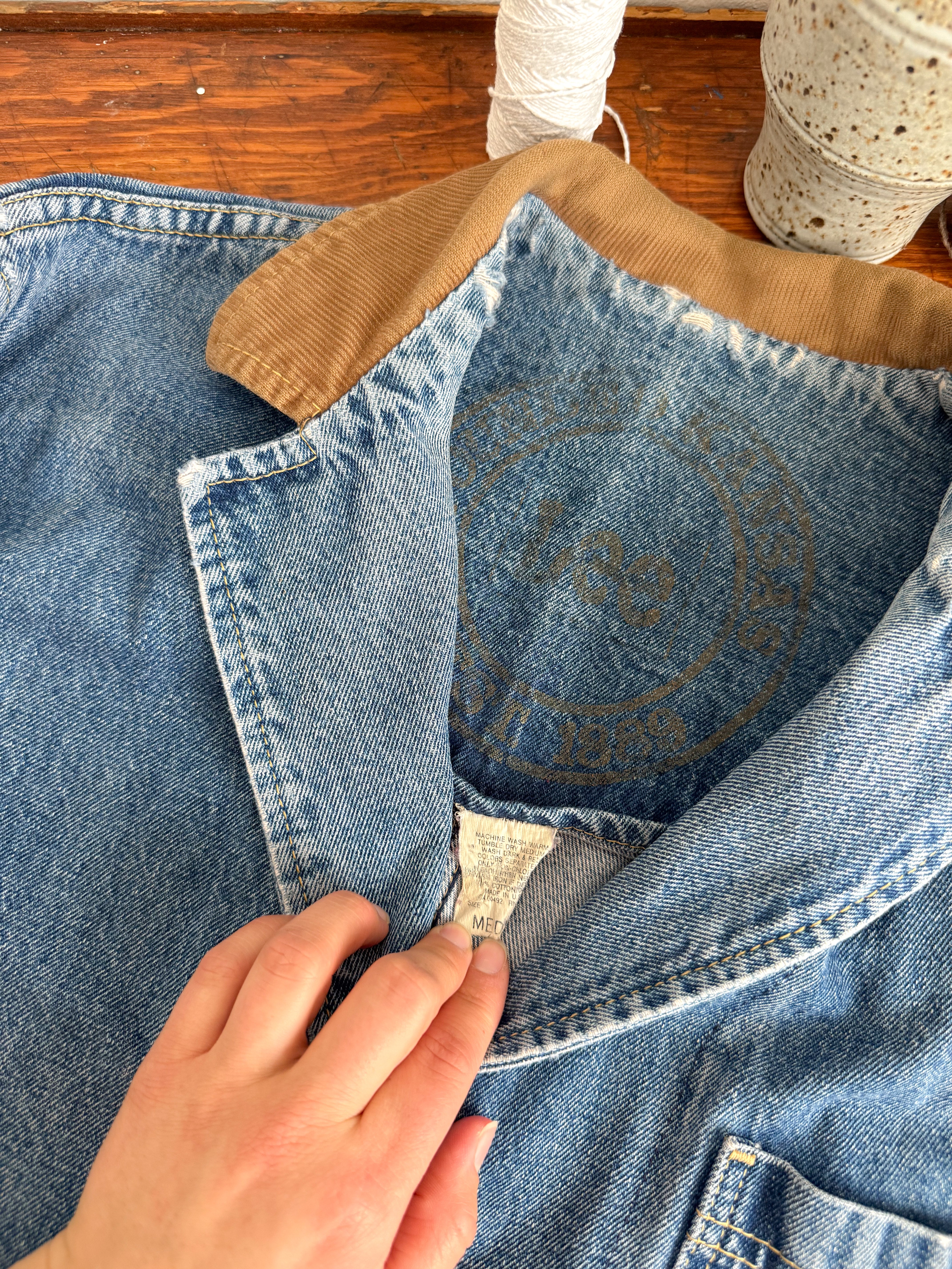 The Denim Barn Trench Coat (M)