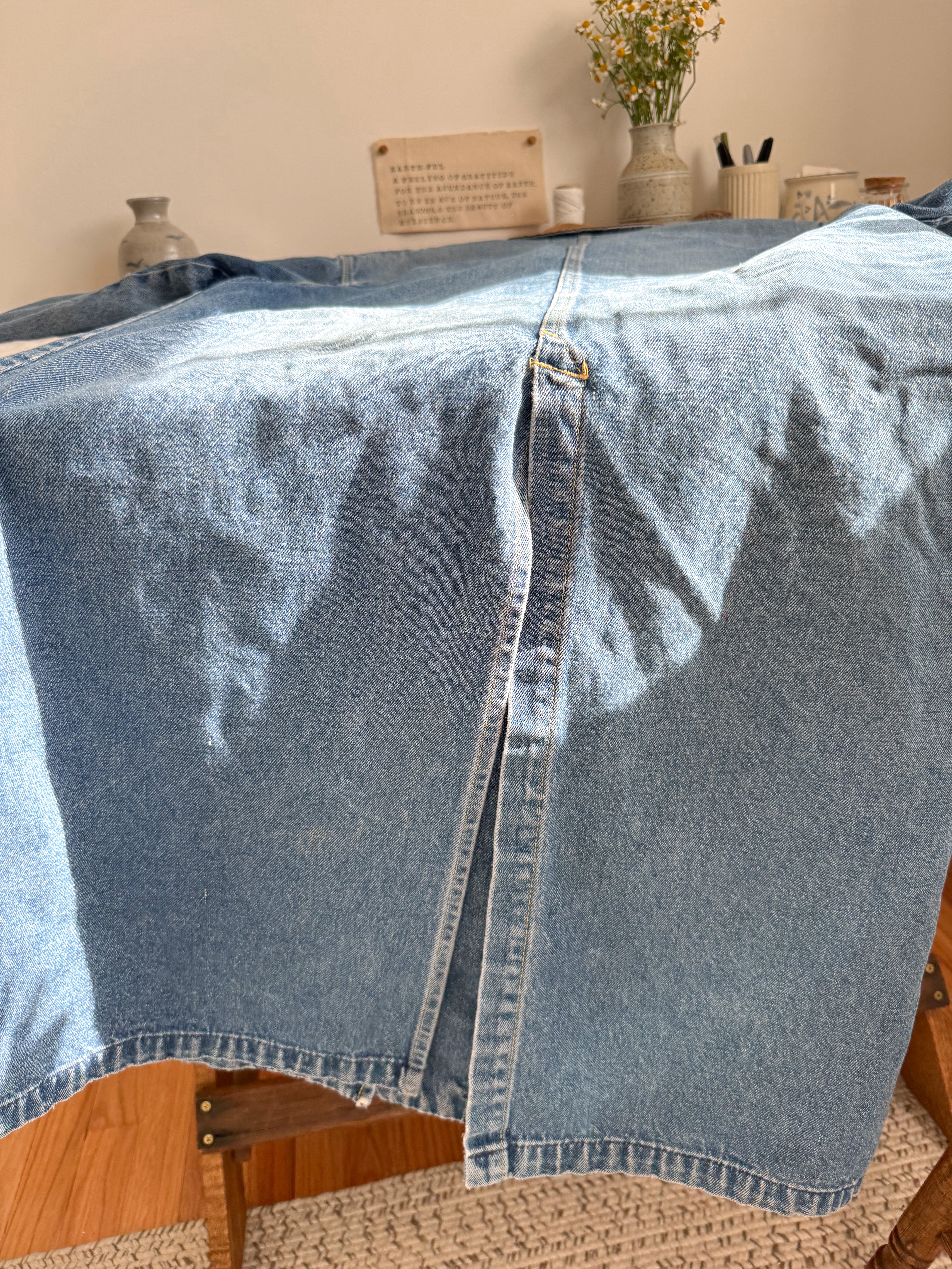 The Denim Barn Trench Coat (M)