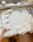 The Cream Blanket Sweater (L)