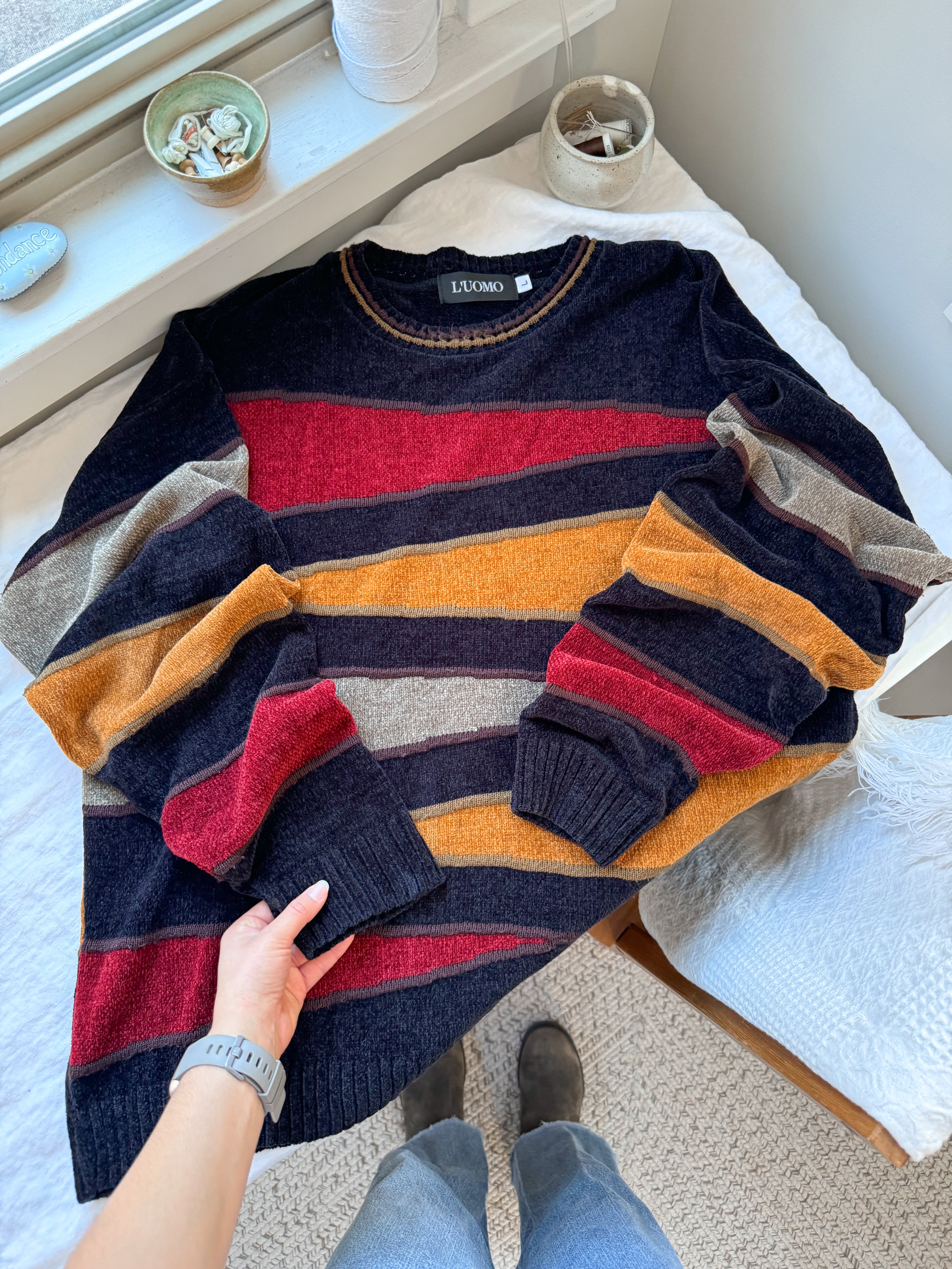 The Cornucopia Chenille Sweater (L)