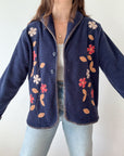 The Navy Flower Pot Sweater (L)