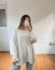 The Fuzzy Ribbed Long Sleeve (2x)