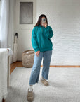 The Teal Henley Sweater (L)