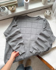 The Grey Checkered Sweater (XL)