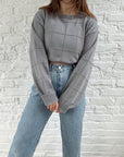 The Grey Checkered Sweater (XL)