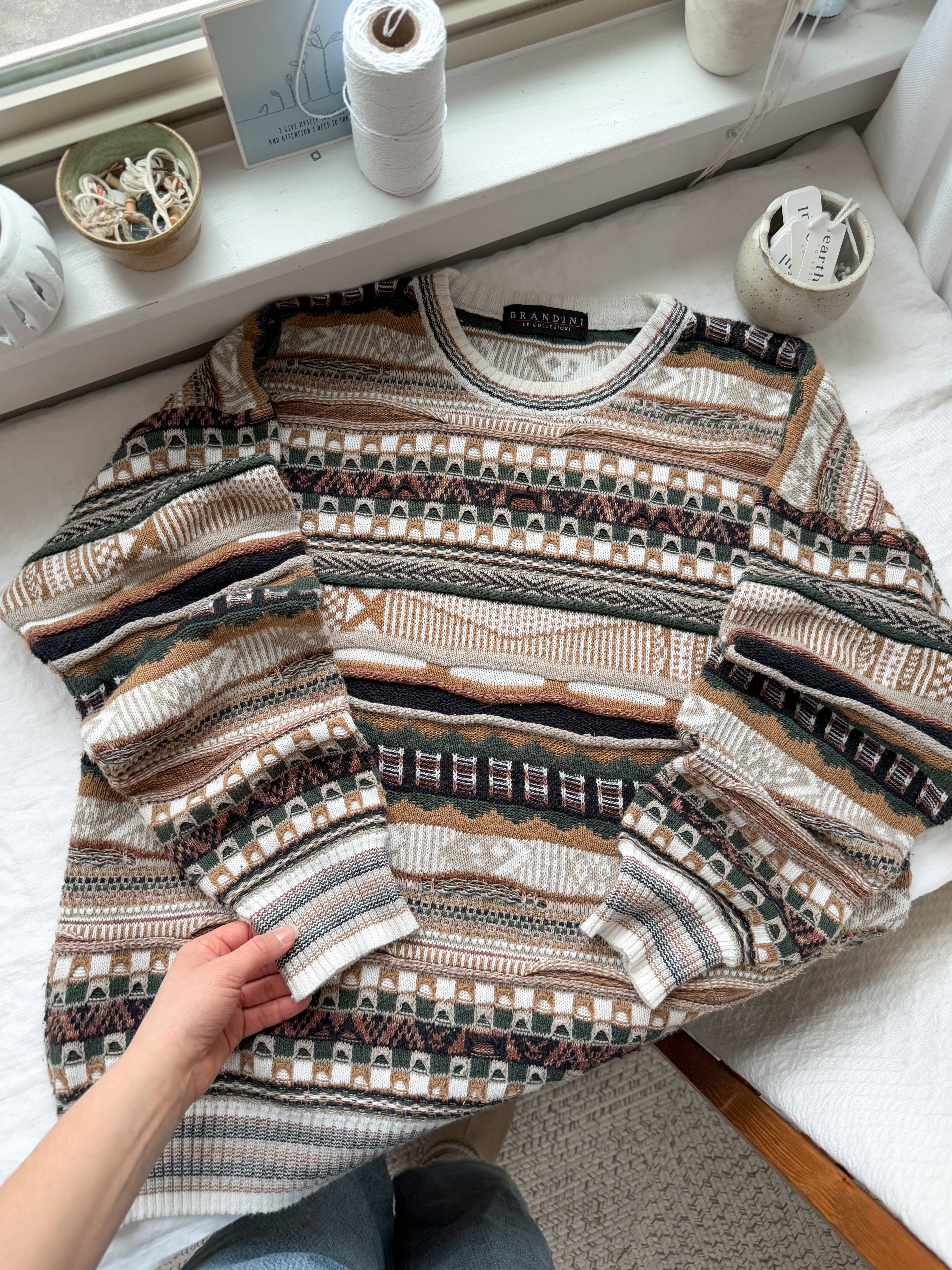 The Autumnal Coogi Style Sweater (L)