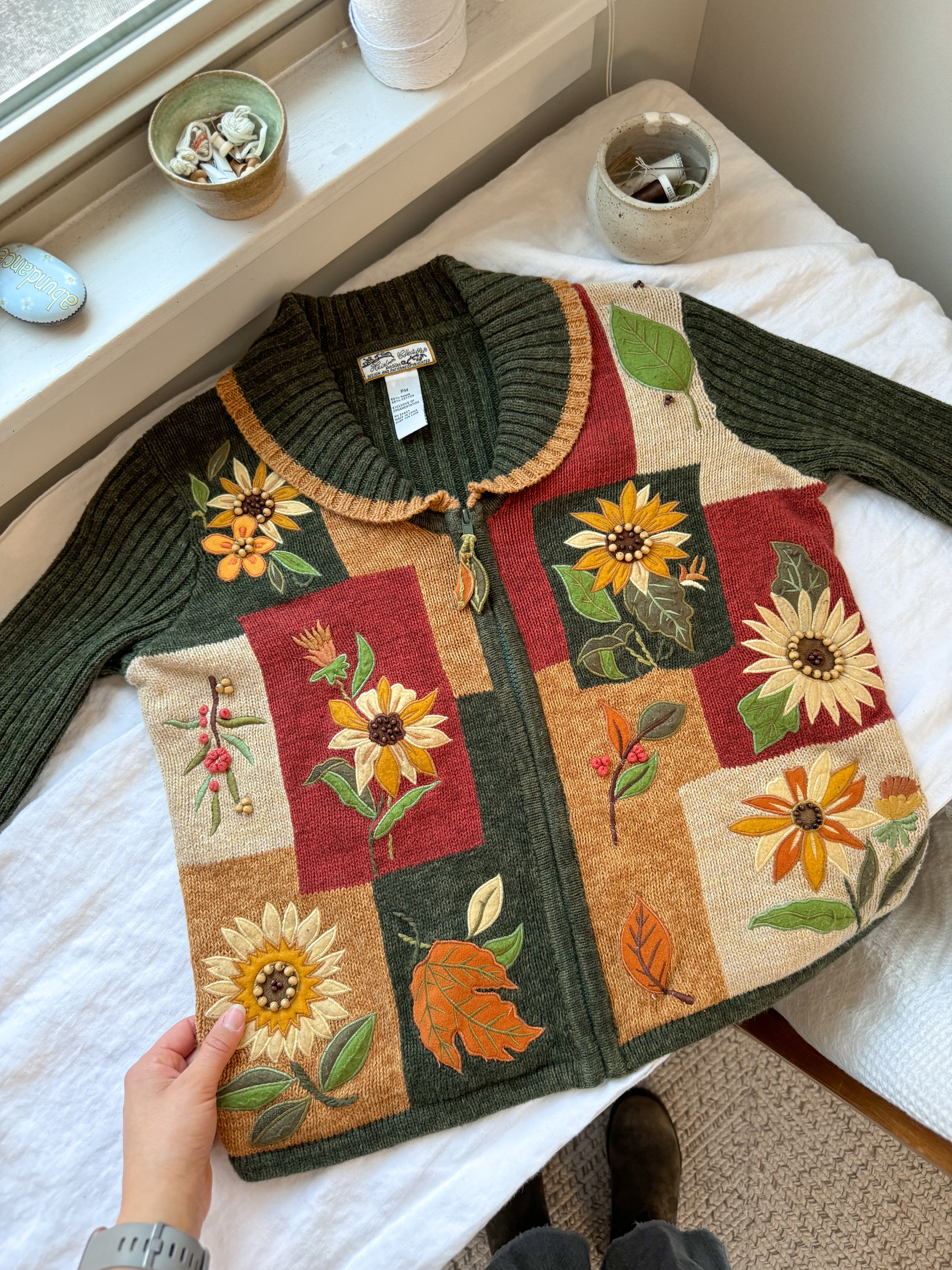 The Autumn Sunflower Zip Up (PM)
