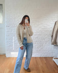 The Knit Ribbed Cardi (M)