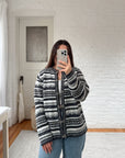 The Newspaper Clasp Cardigan (L)