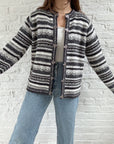 The Newspaper Clasp Cardigan (L)