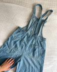 The Wide Leg Crop Overalls (S)