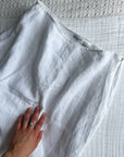 The Irish Linen White Skirt (30")