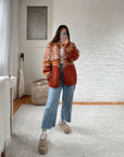 The Nordic Pumpkin Pie Cardigan (L)