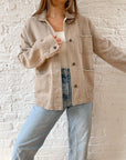 The Beige Pocket Coat (S)