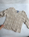 The Flower Crochet Cardigan (S)