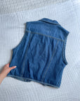 The Denim Zipper Vest (M)