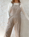 The Taupe Micro Corduroy Overalls (S)