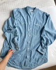 The Light Wash Denim Button Up (XL)