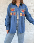 The Pumpkim Patch Denim Button Up (L)