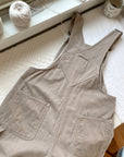 The Taupe Micro Corduroy Overalls (S)