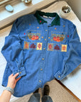 The Pumpkim Patch Denim Button Up (L)