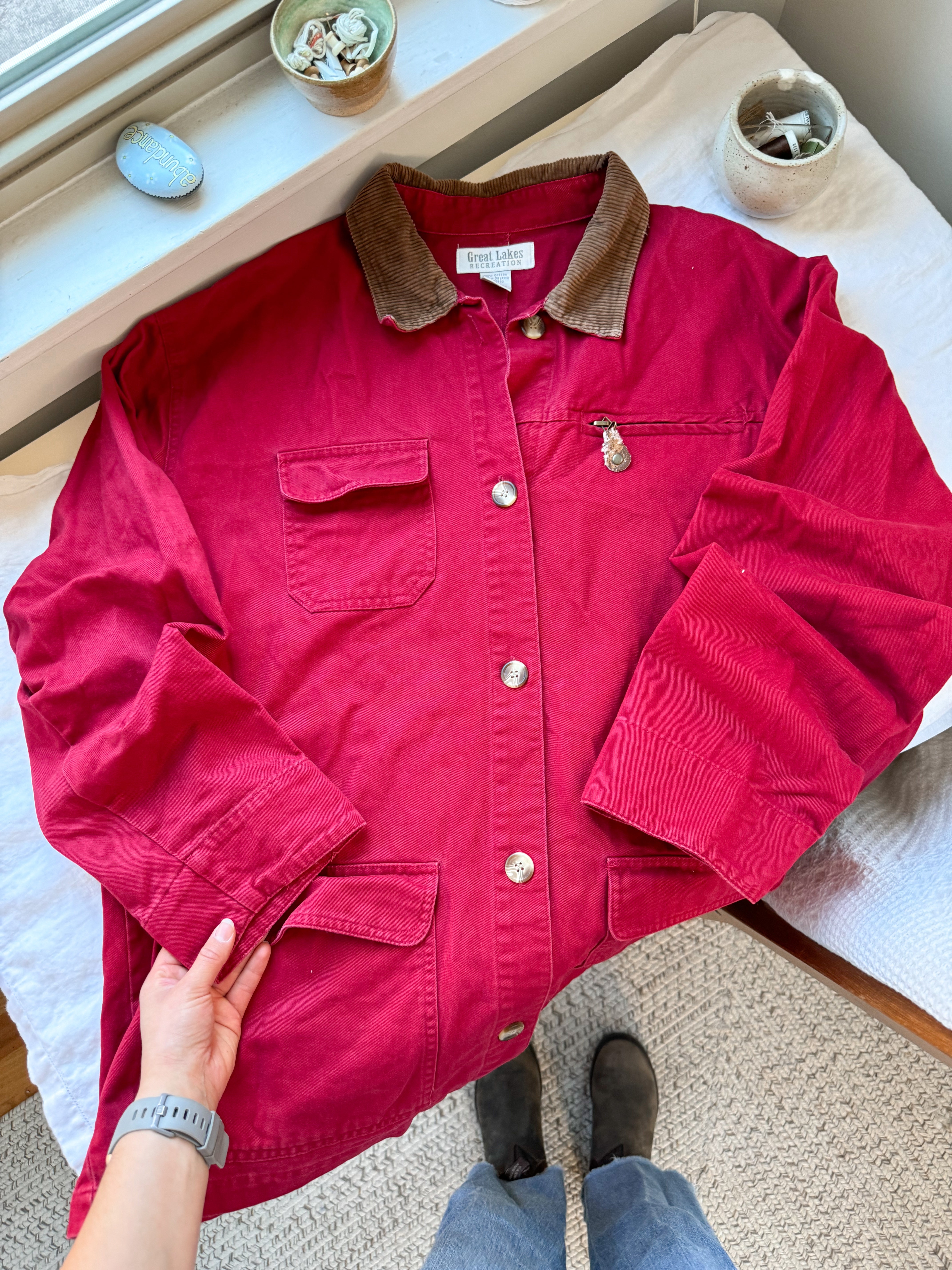 The Strawberry Jam Chore Coat (M)