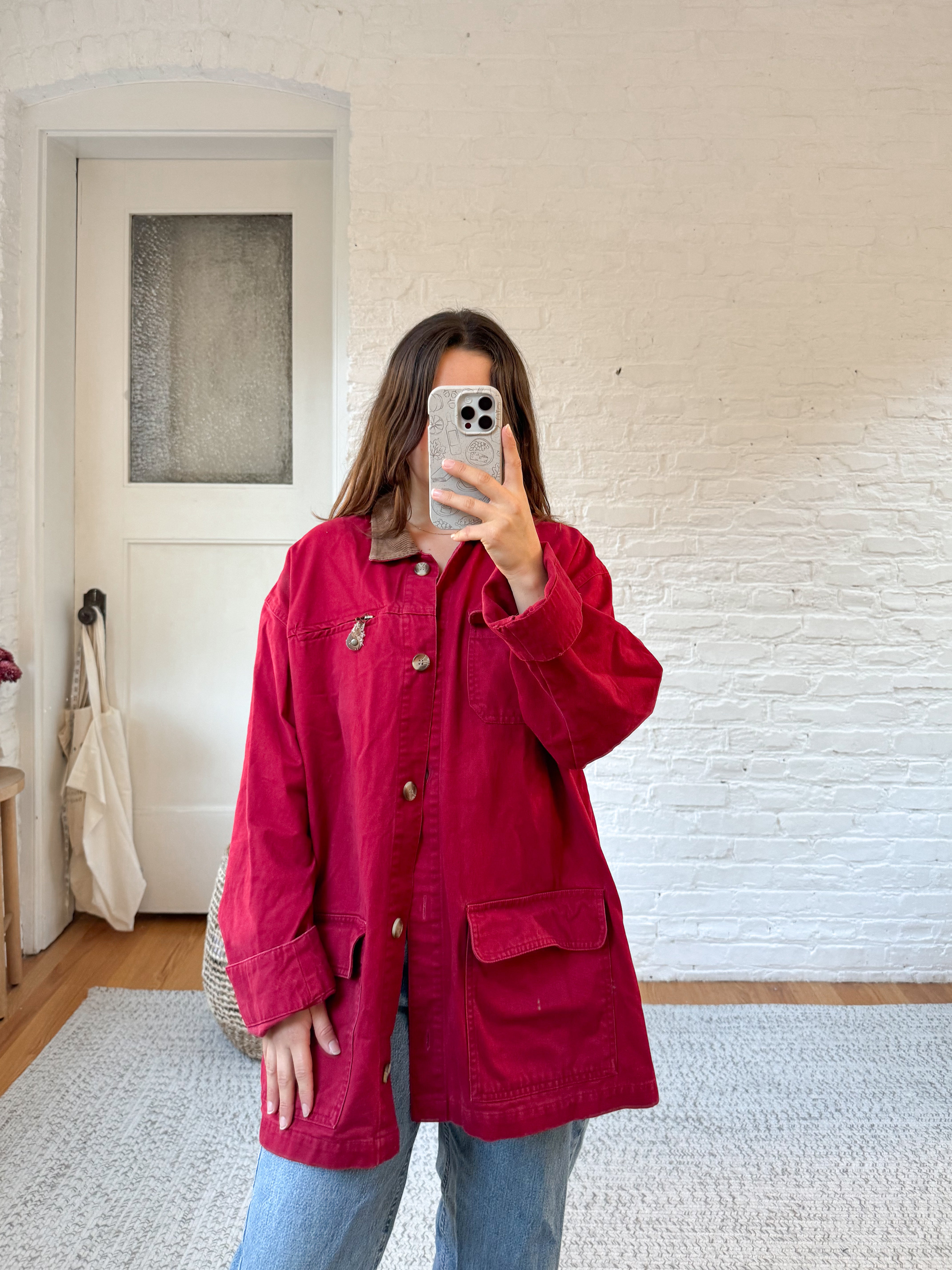 The Strawberry Jam Chore Coat (M)