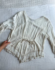 The Bell Sleeve Embroidered Blouse (L)