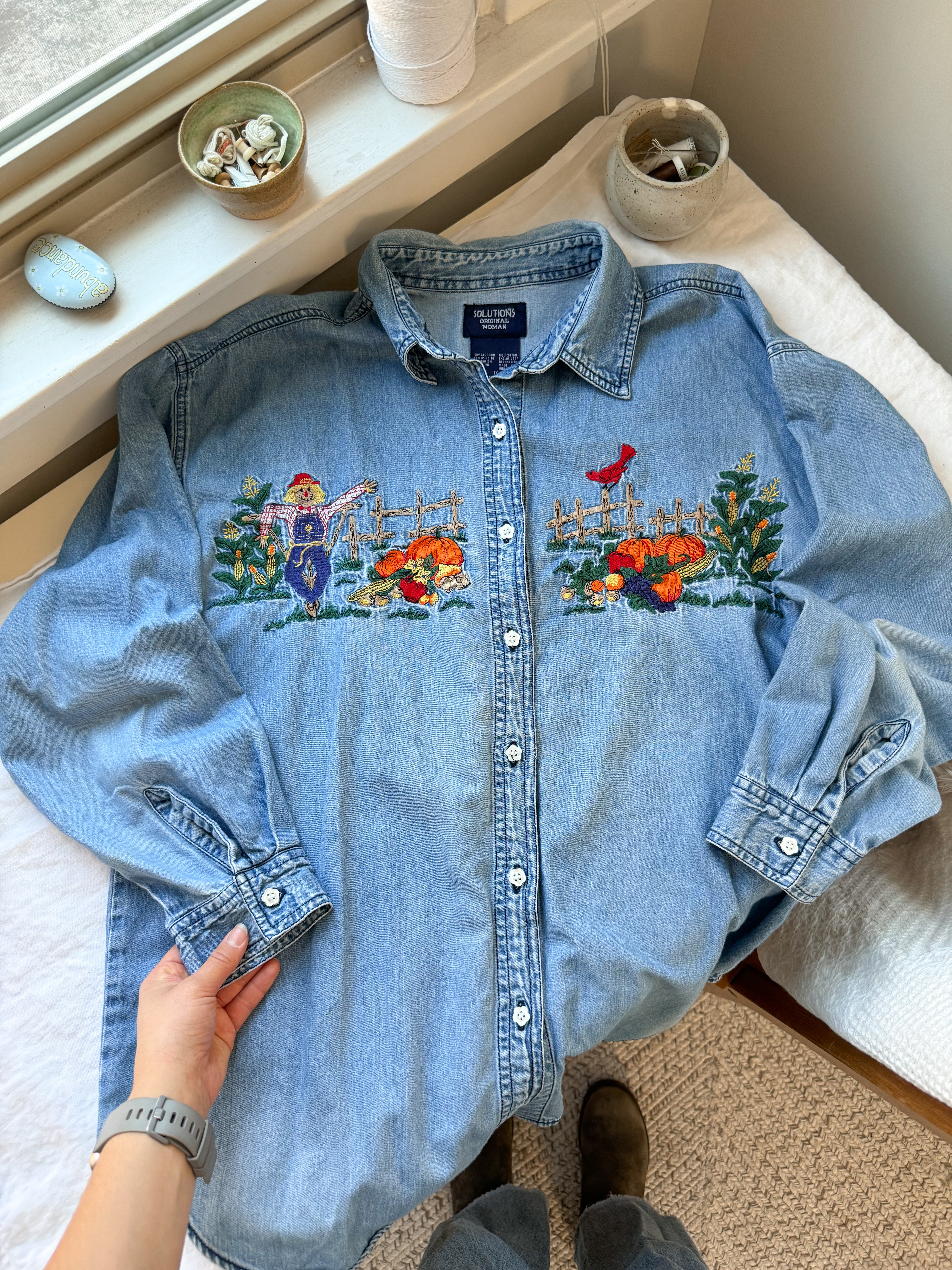 The Harvest Denim Button Up (XL)