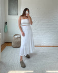 The Nana White Tiered Skirt (M)