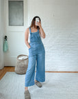 The Wide Leg Crop Overalls (S)