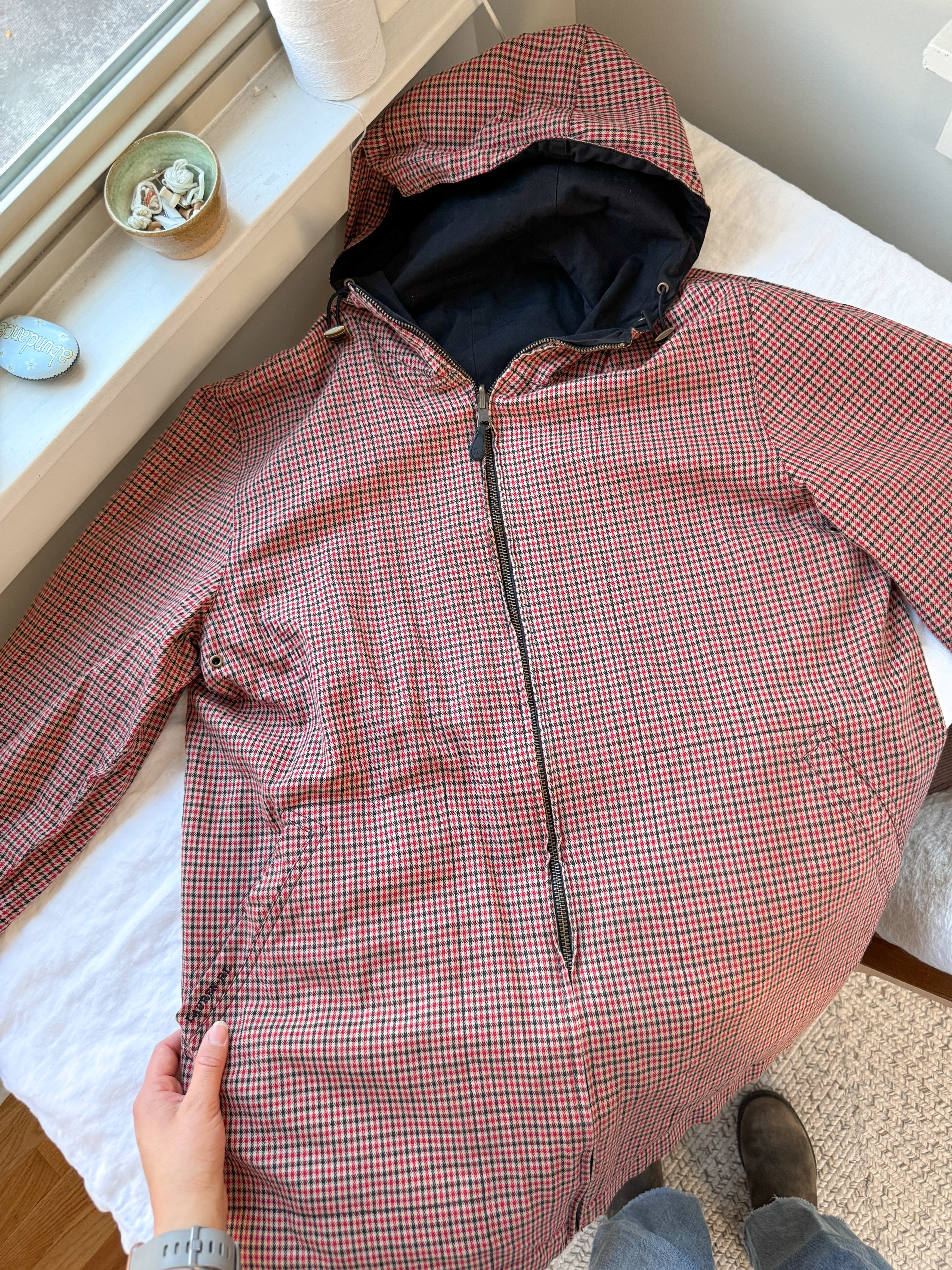 The Reversible Crimson Gingham Jacket (S)