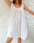 The White Eyelet Flowy Dress (S)