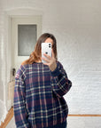 The Dark Plaid Sweater (XL)