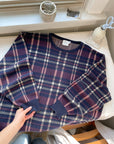 The Dark Plaid Sweater (XL)