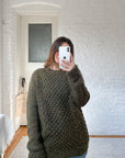 The Olive Speckled Sweater (M)