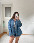 The Big Button Denim Jacket (XL)