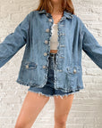 The Big Button Denim Jacket (XL)