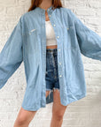 The Light Wash Denim Button Up (XL)